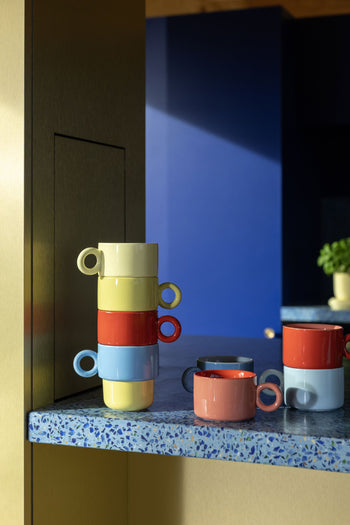 &klevering Chiquito Mug Large Set of 2 Blue
