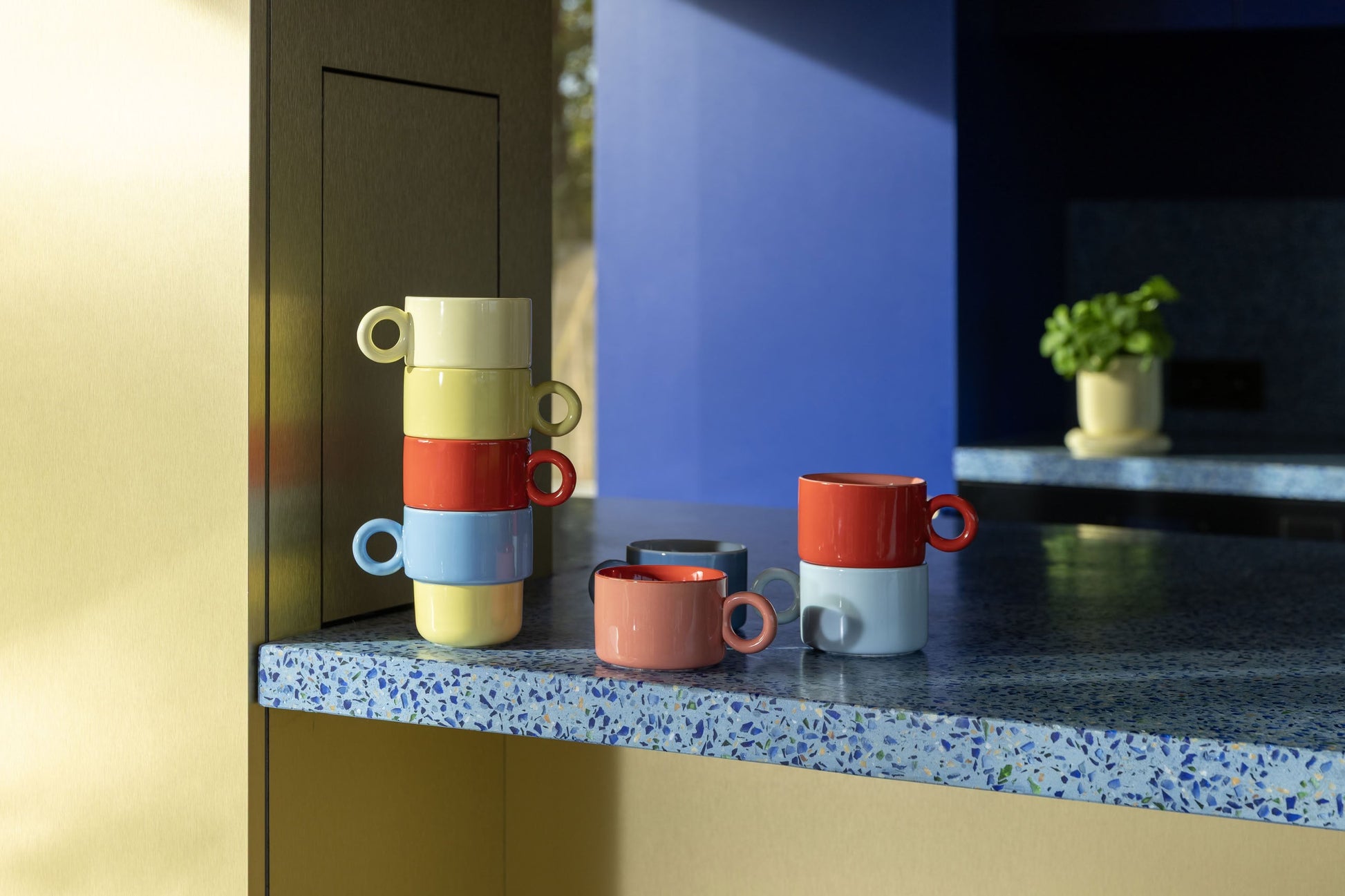 &klevering Chiquito Mug Large Set of 2 Blue