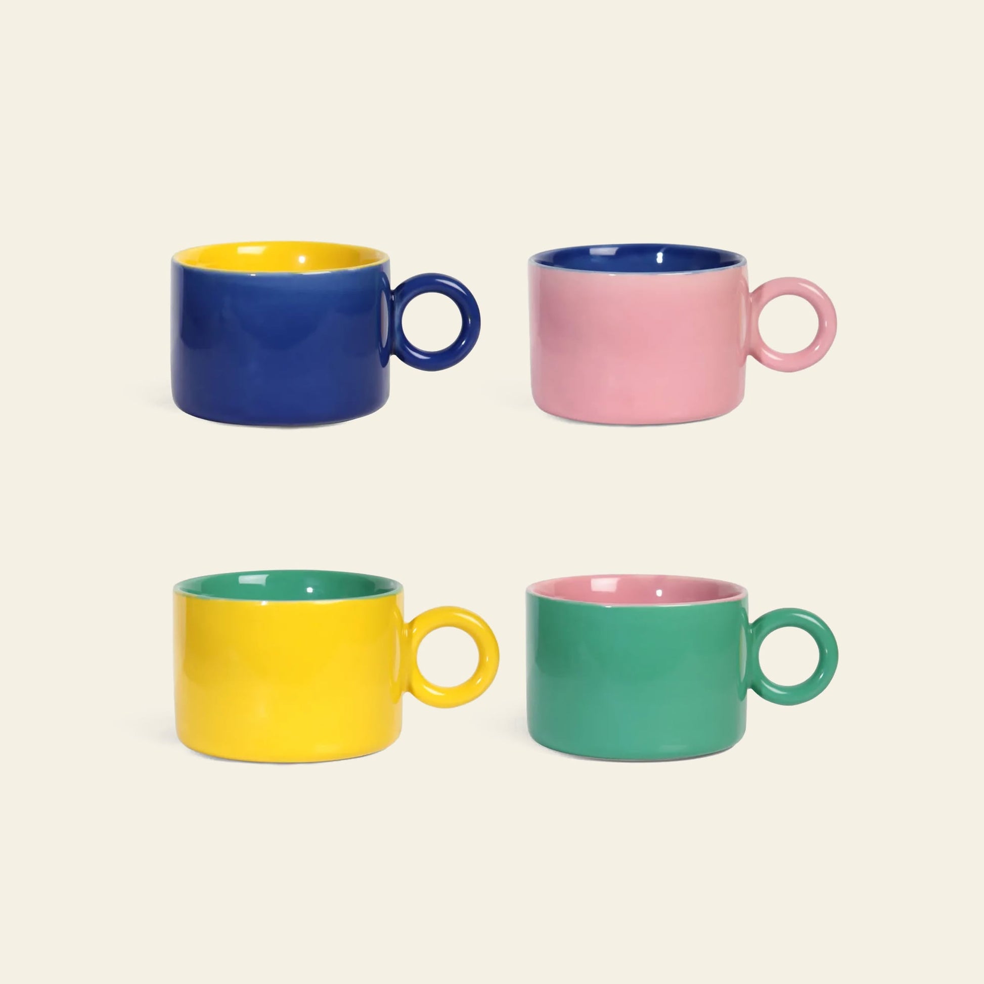&klevering Chiquito Mug Set of 4 Multicolour