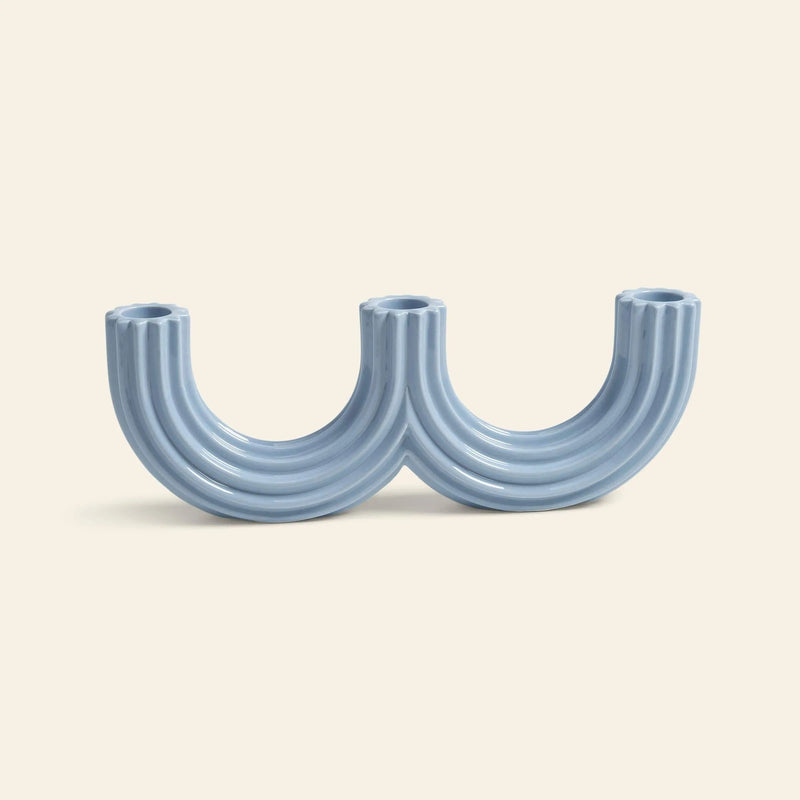 &klevering Churros Candle Holder Light Blue