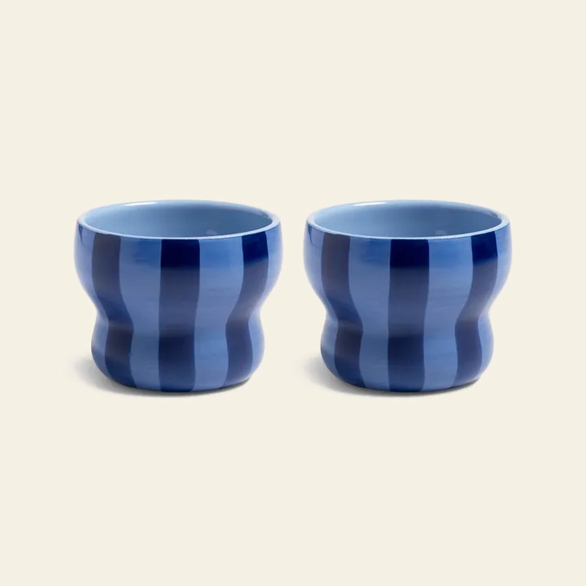 &klevering Circus Mug Large Set of 2 Blue