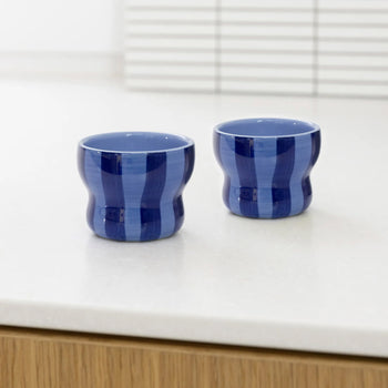 &klevering Circus Mug Large Set of 2 Blue
