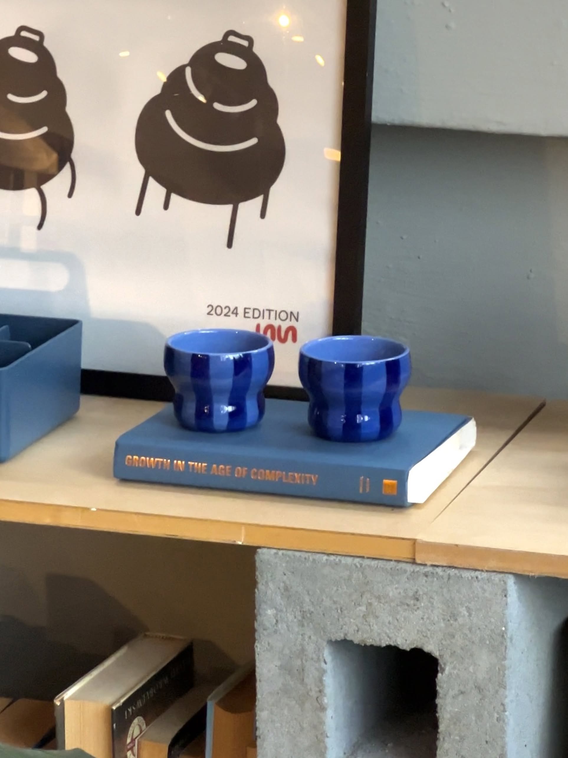 &klevering Circus Mug Large Set of 2 Blue