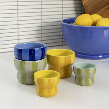 &klevering Circus Mug Large Set of 2 Green