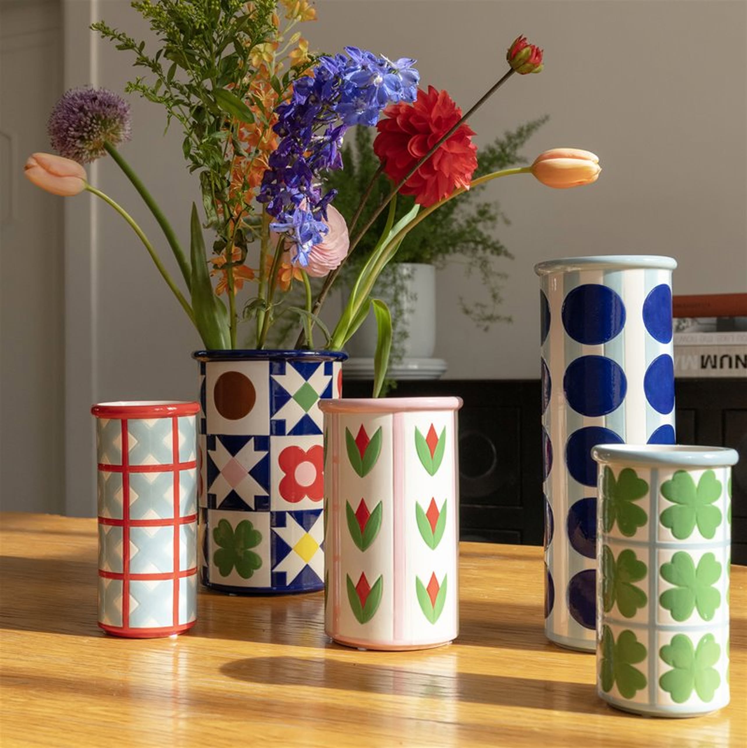 &klevering Clover Patch Vase - Multicolour