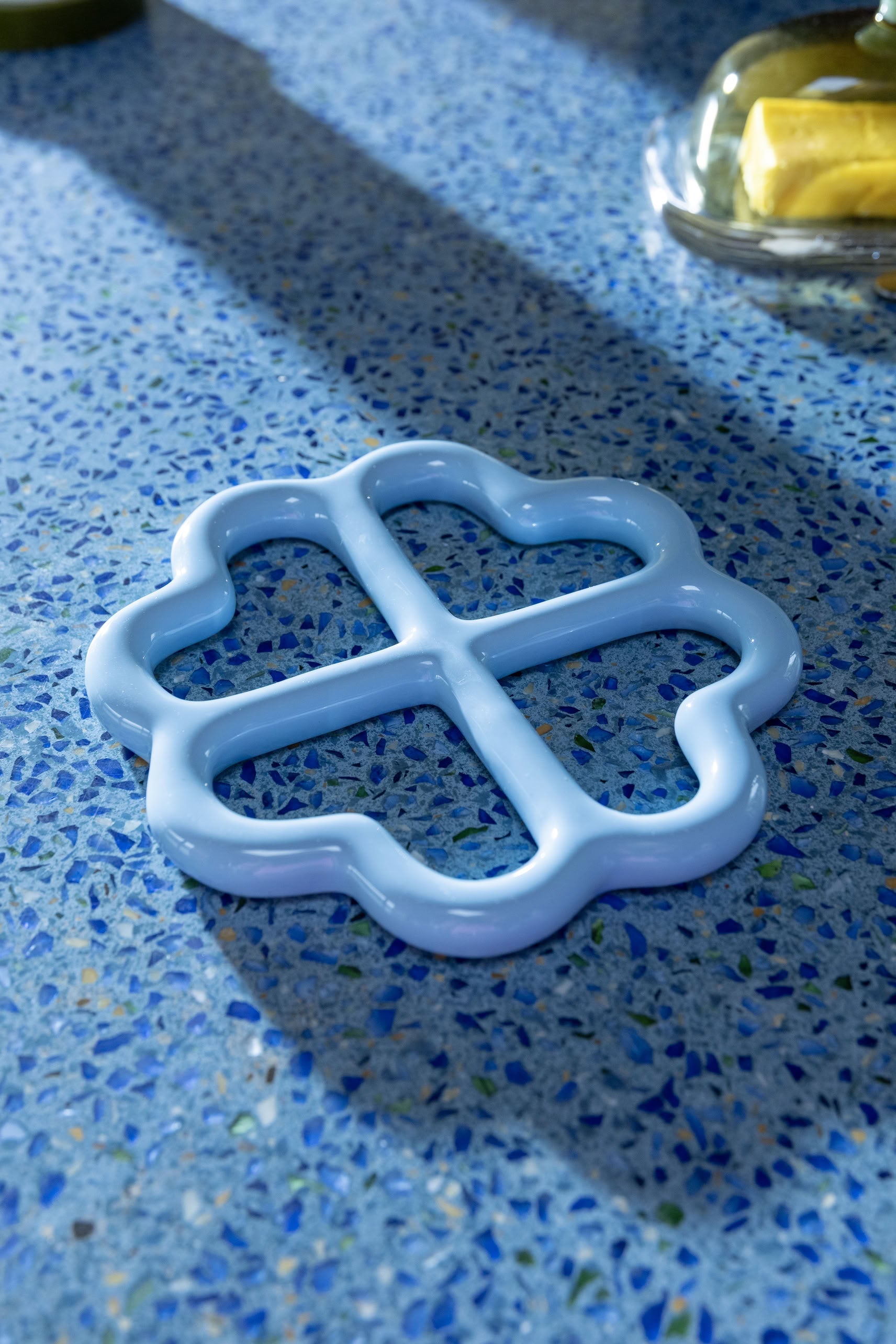 &klevering Clover Trivet Blue