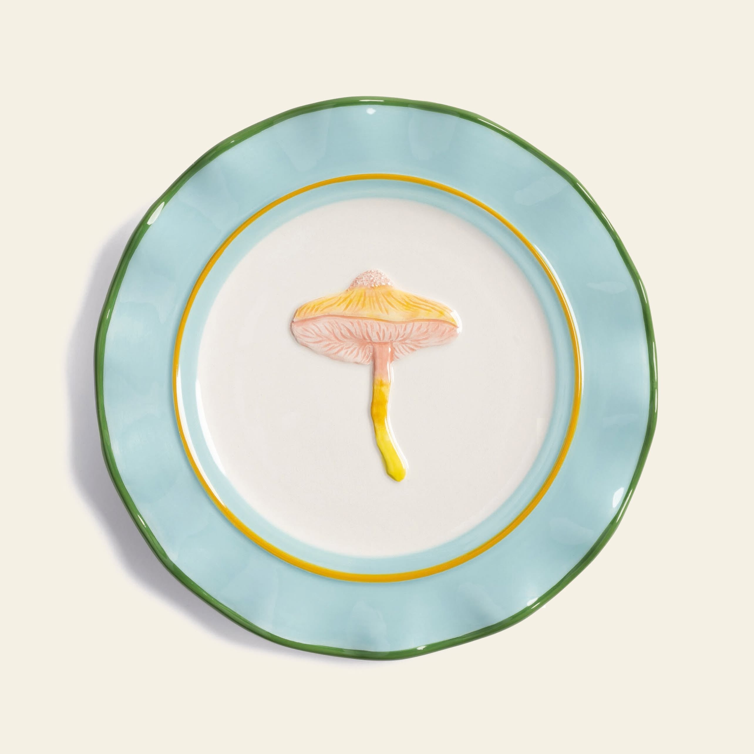 &klevering Magic Mushroom Plate, Set of 4 - Multicolour