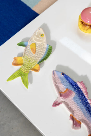 &klevering Perch Fish Plate Multicolour