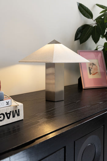 &klevering Phira Table Lamp Brushed Steel