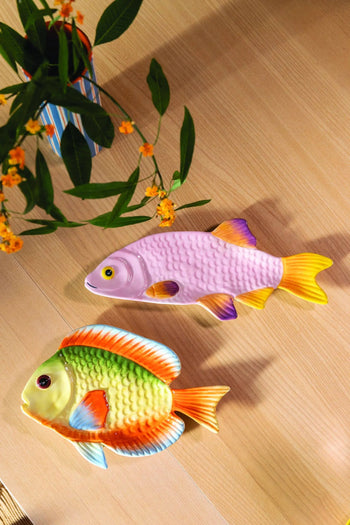 klevering Rainbow Fish Plate Multicolour 2