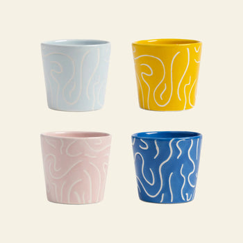 &klevering Soba Mug Small Set of 4 Multicolour