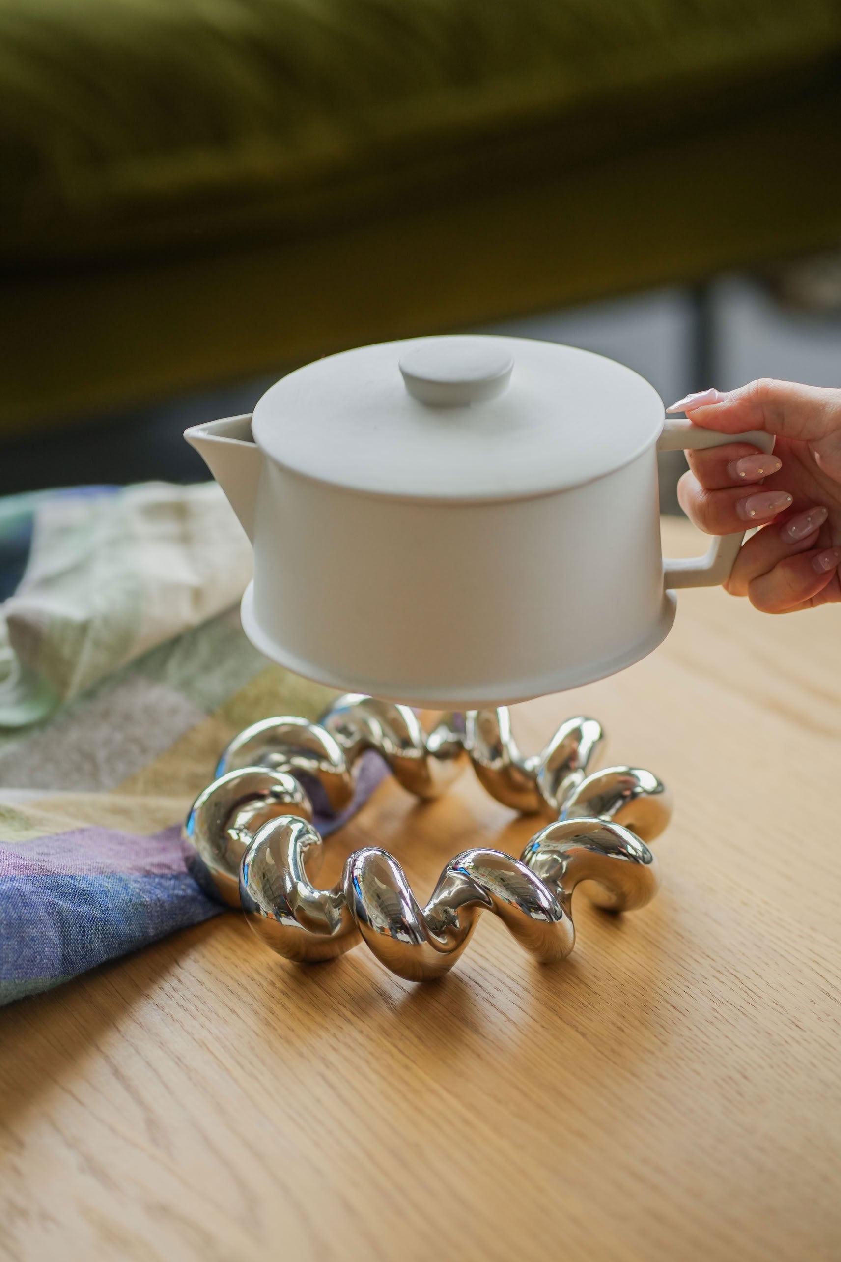 &klevering Twist Trivet Silver