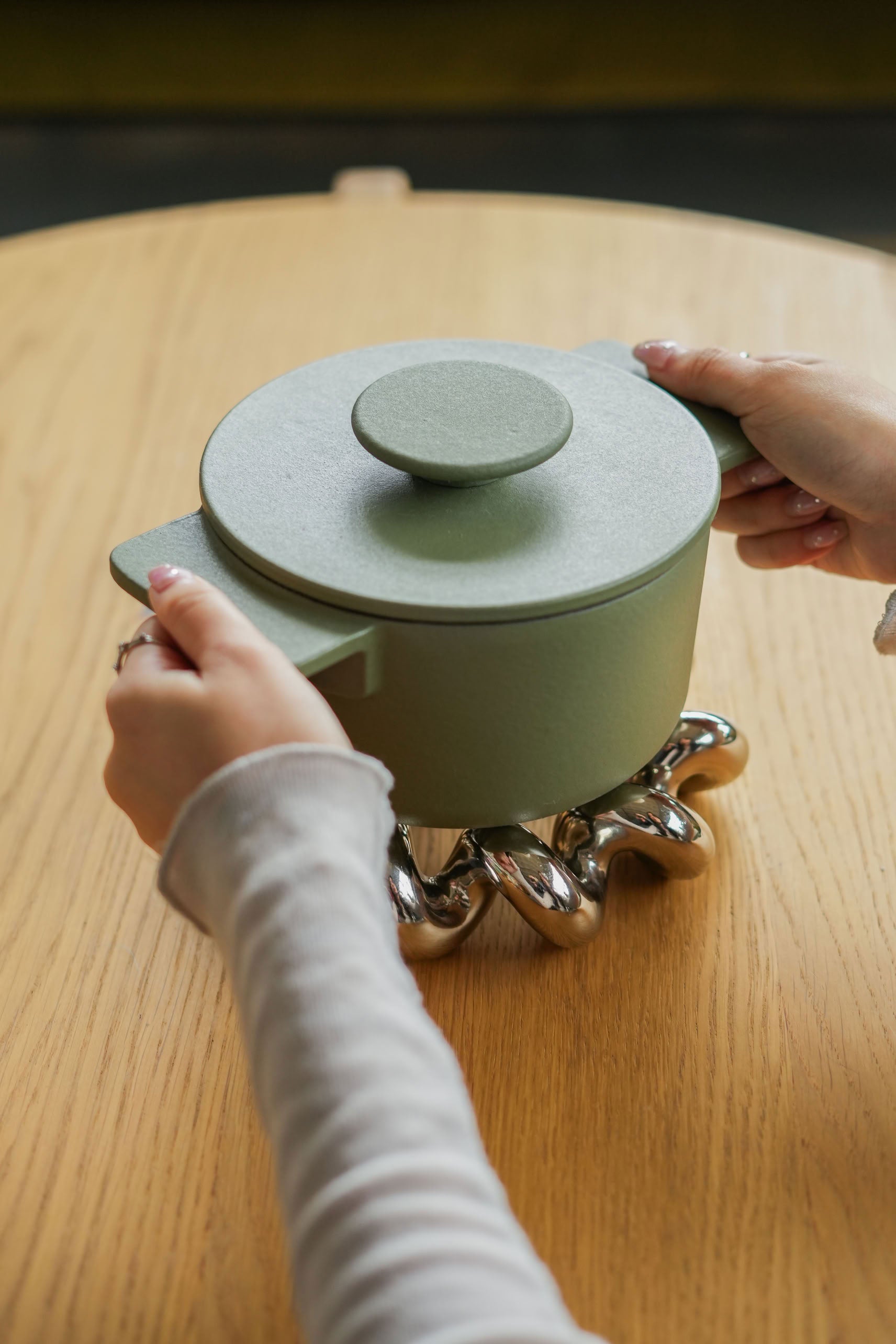 &klevering Twist Trivet Silver