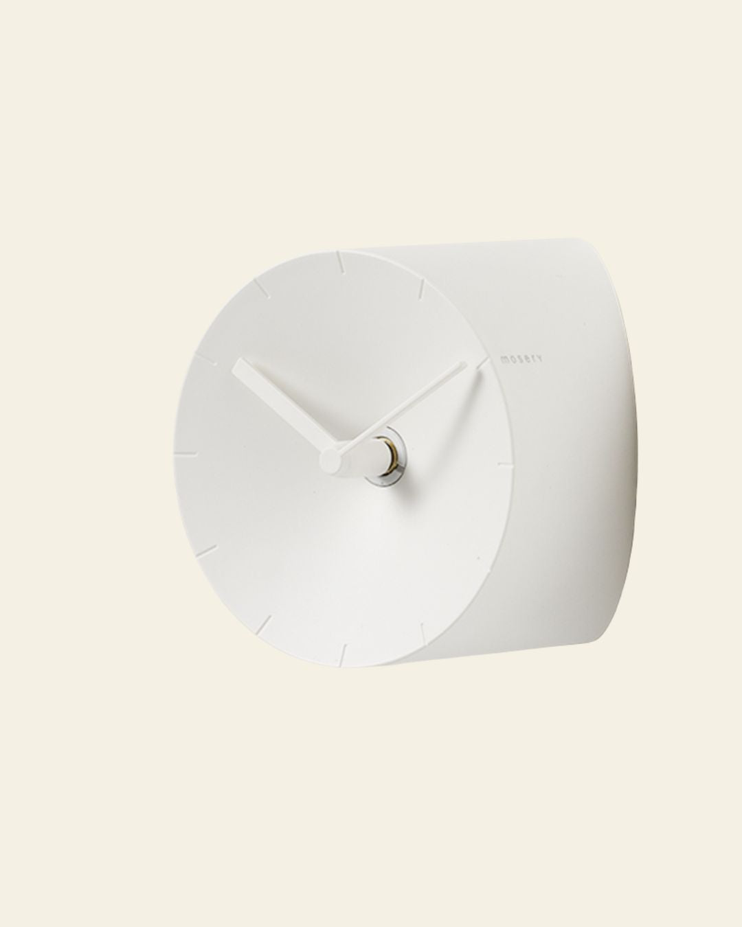 mosery Corner Clock White