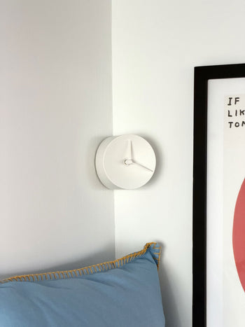 mosery Corner Clock White