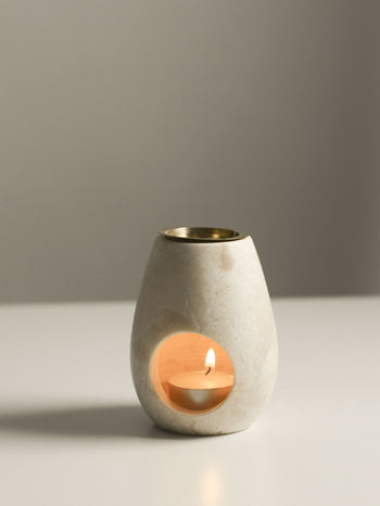 stillgoods Eli Oil Burner Cream Marble 6