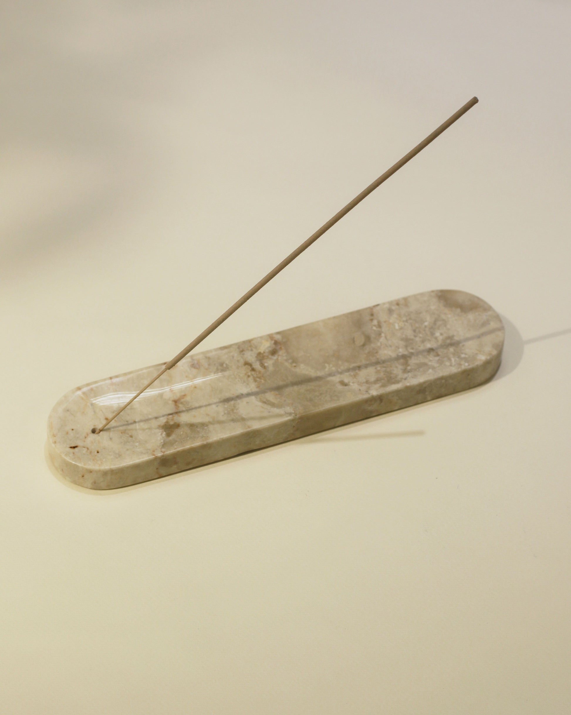 Stillgoods Horizon Incense Holder Cream Marble